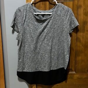 *Express Gray and Black Tee
